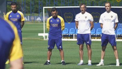 Boca también despidió a Maradona con un minuto de silencio. 