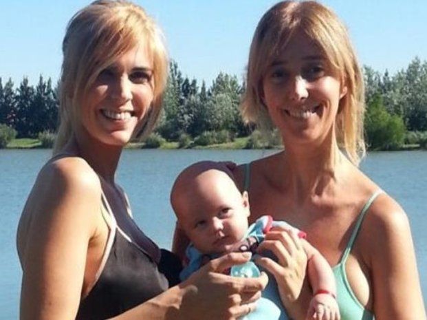 Viviana Canosa ensayó para ser mamá con el bebé de Marisa Brel