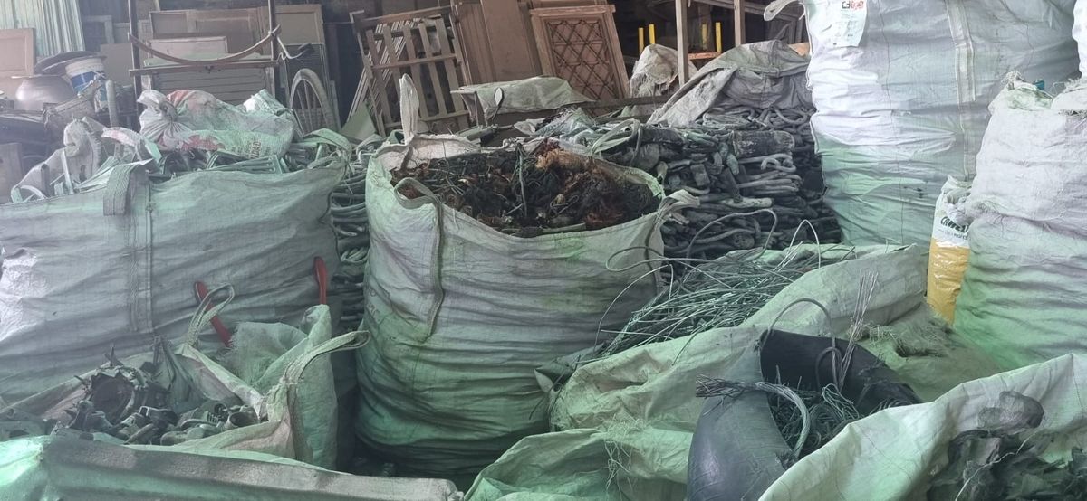 Secuestraron más de cinco toneladas de cables de cobres