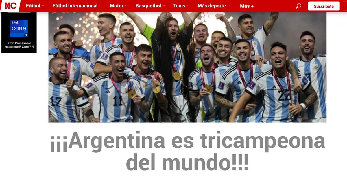 Así reflejaron los medios internacionales la consagración de la Selección Argentina