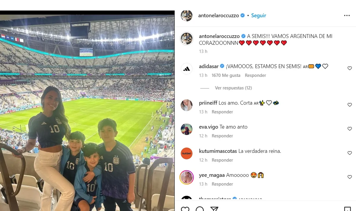 El aguante de Antonela Roccuzzo y los hijos de Messi a la selección