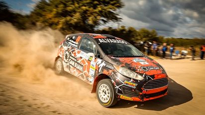 Diego Alvarado hizo podio en el Rally Sudamericano