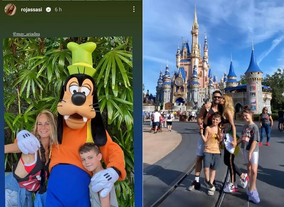 Las soñadas vacaciones de Sabrina Rojas y sus hijos en Disney