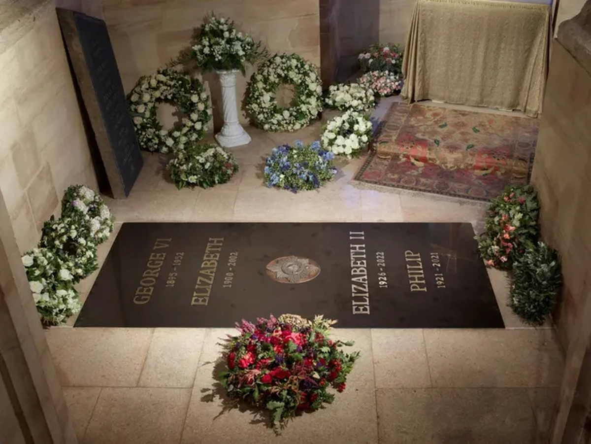 Publicaron la primera foto del sepulcro de la reina Isabel II